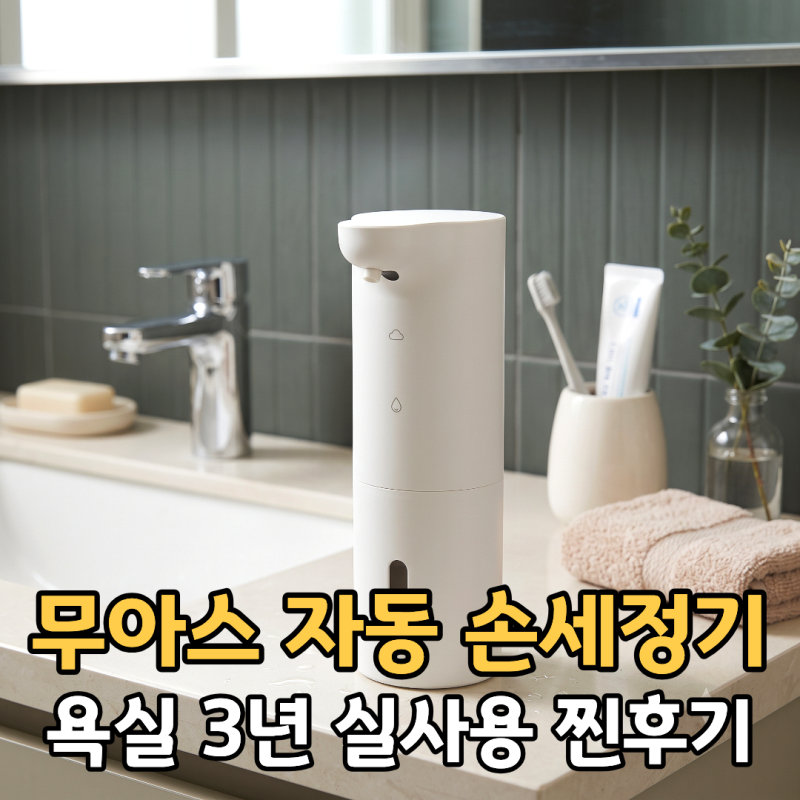 무아스 자동 디스펜서 손 세정기 3년 사용 후기, 고장 없는 세척 방법