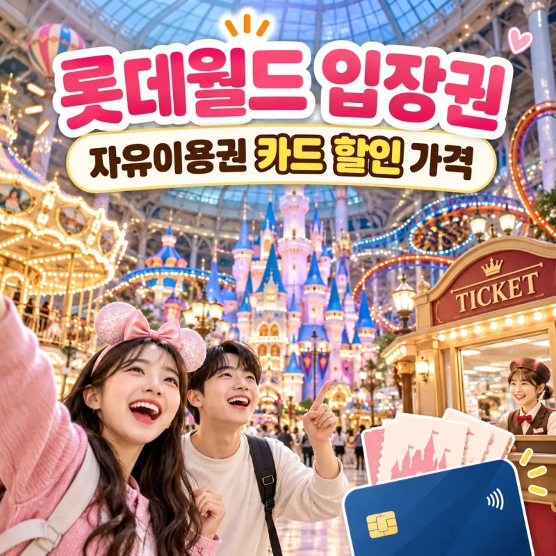 롯데월드 입장권 자유이용권 카드 할인 가격