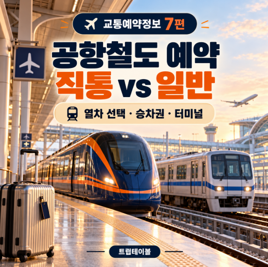 공항철도 직통열차 vs 일반열차｜예약 방법과 인천공항 가는 법 정리