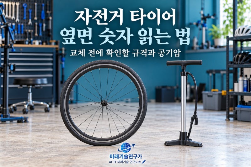 자전거 타이어 옆면 숫자 읽는 법, 교체 전에 확인할 규격과 공기압