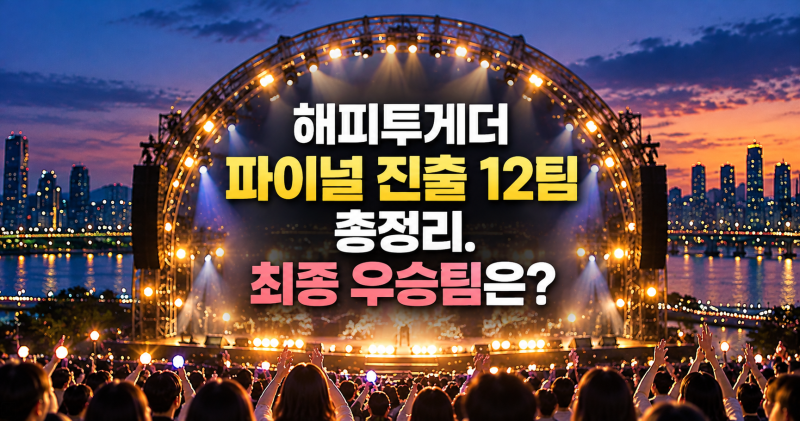 해피투게더 혼자가 아니어서 좋아 파이널 12팀, 최종 우승은 누구?