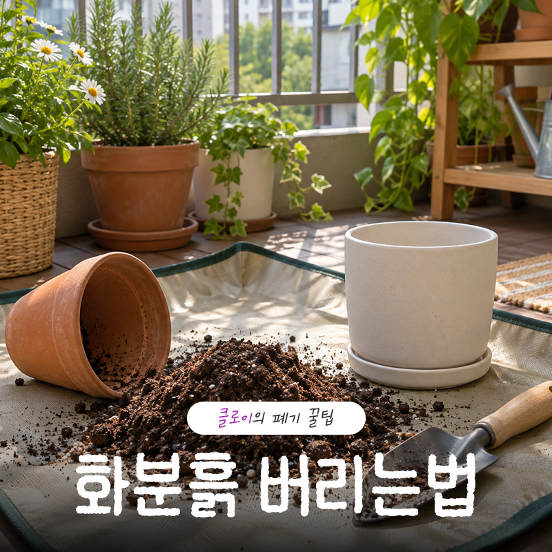 화분흙 버리는법 종량제면 될까? 지역별 확인 기준