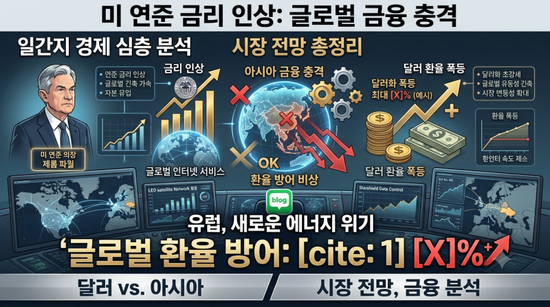 미 연준 금리 인상 재점화로 달러 환율 폭등, 아시아 국가 환율 방어비상 및 시장 전망 총정....