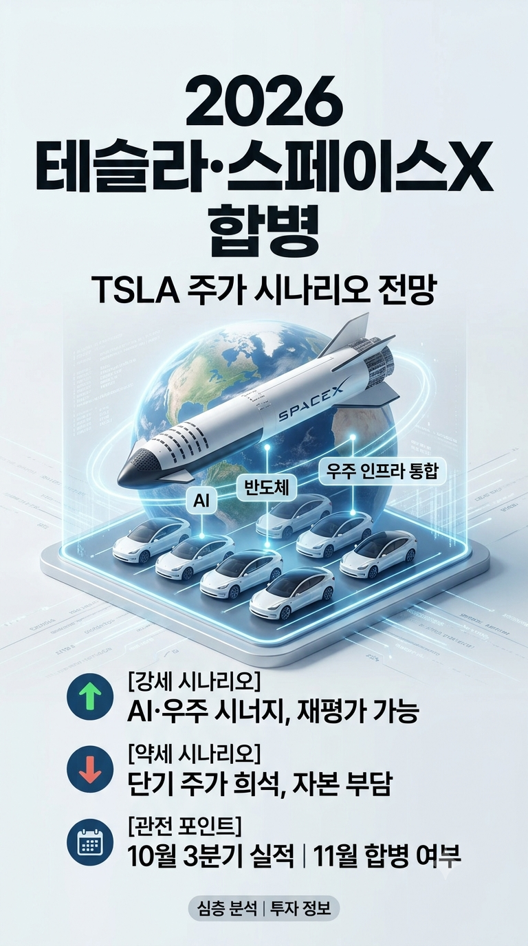 테슬라 스페이스X 합병설 진실: TSLA 주가 폭등의 신호탄일까, 지분 희석의 덫일까?