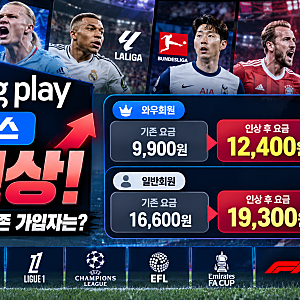 쿠팡플레이 스포츠패스 가격 인상! 월 12,400원 시대…기존 가입자는 어떻게 될까?