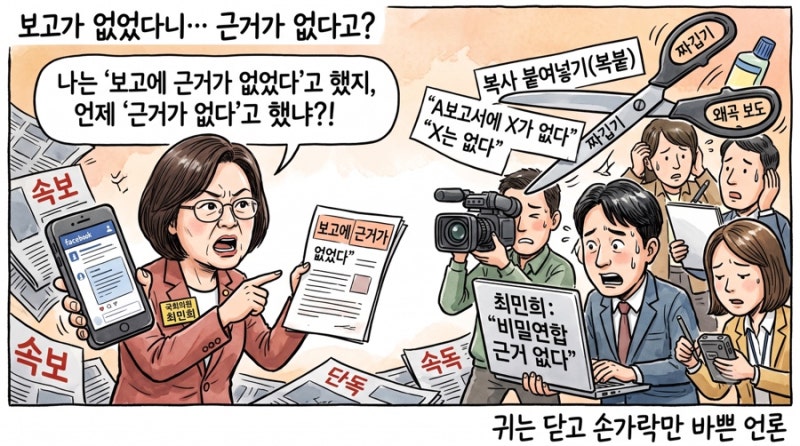 [팩트체크] 최민희 "보고에 근거 없었다" 발언, 언론의 "근거 없다" 단정 보도는 '오독'