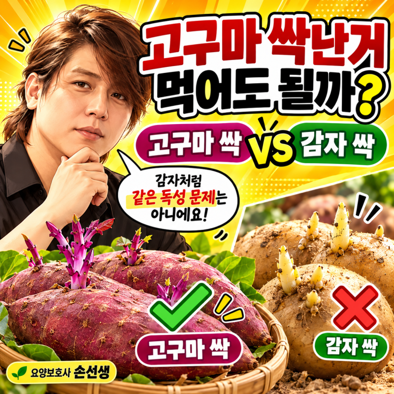고구마 싹난거 먹어도 될까? 감자 싹과 독성 차이·보관법 총정리