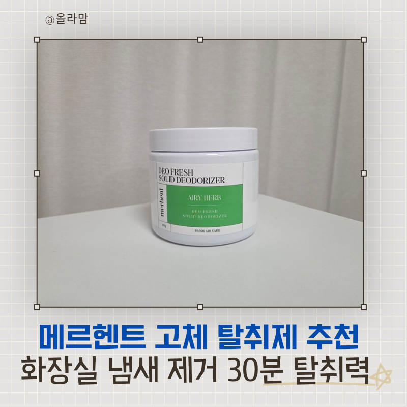 메르헨트 고체탈취제추천 화장실냄새제거 에어리허브 실내 냄새 관리