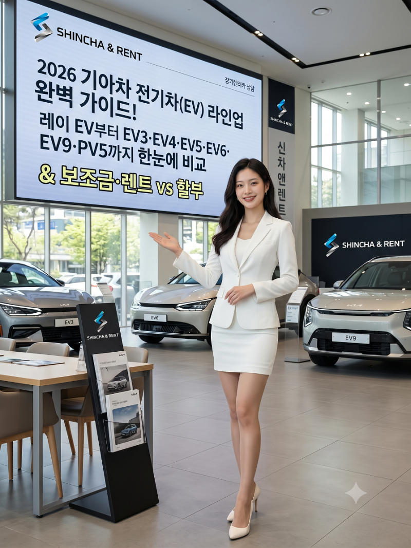 2026 기아차 전기차(EV) 라인업 완벽 가이드! 레이 EV부터 EV3·EV4·EV5·EV6·EV9·PV5까지 한눈에 비....