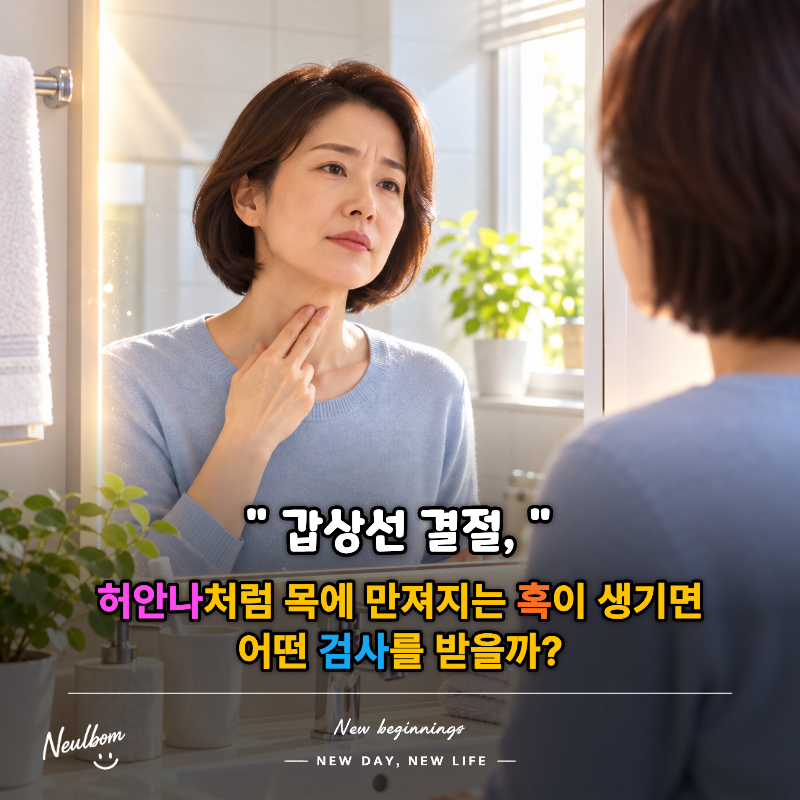 갑상선 결절, 허안나처럼 목에 만져지는 혹이 생기면 어떤 검사를 받을까?