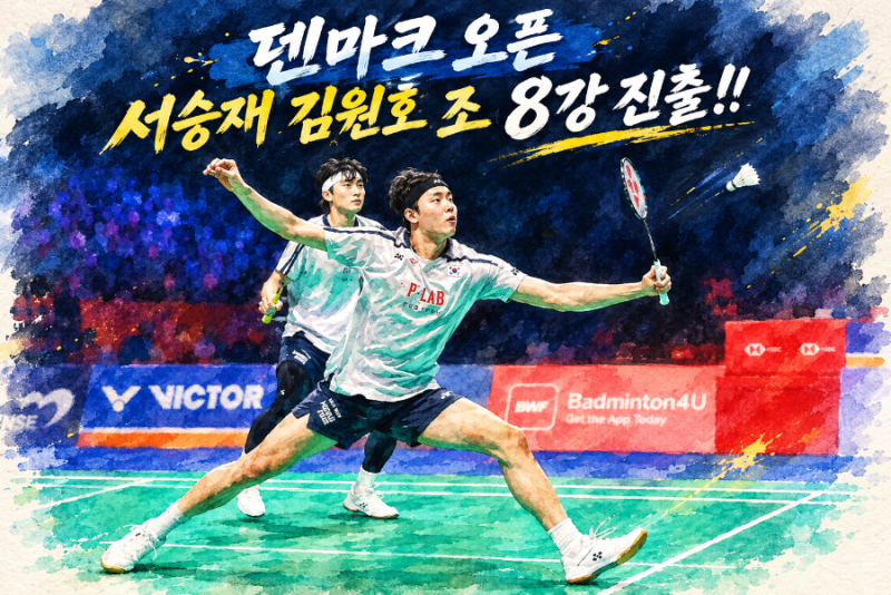 [배드민턴/덴마크 오픈] 서승재-김원호, 중국에 2-1 시원한 짜릿한 역전승! 8강 진출 성공 (16강....