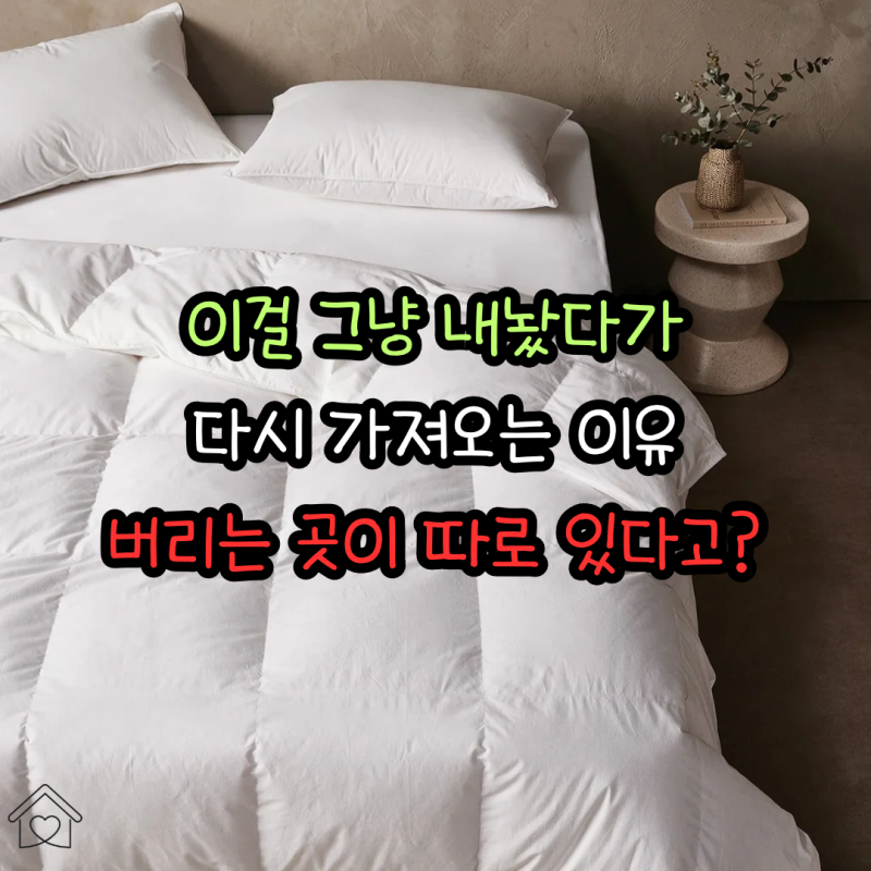 이불 하나 버리려다 검색창만 10분째… 솜이불 버리는 법 앞에서 막히는 이유