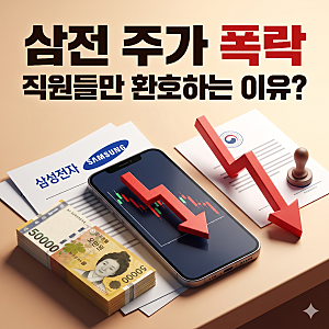 삼성전자 주가 폭락에 직원들이 오히려 웃고 있다는 충격적인 이유