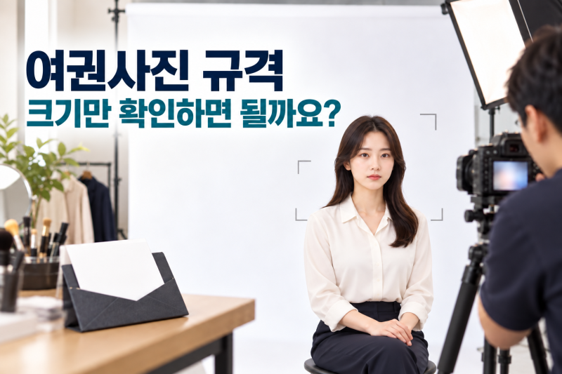여권사진 규격, 촬영 전에 크기만 확인하면 될까요?