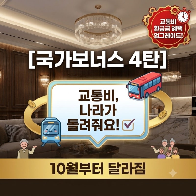 정부지원금 4탄 : 모두의카드 K패스(케이패스) 10월부터 환급 줄었다? 반값 끝 + 시차출퇴근 12....