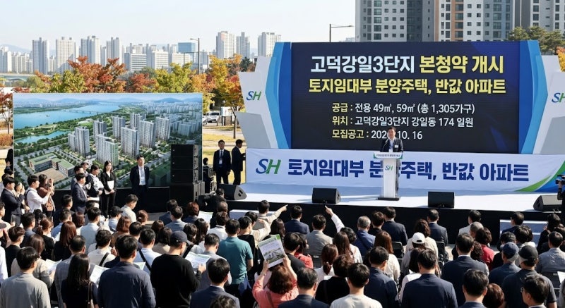 고덕강일3단지 본청약, 토지임대부 반값아파트 분양가·일정·자격 정리