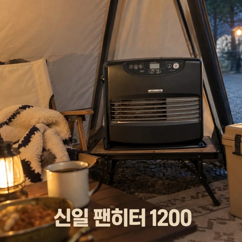겨울 캠핑 난로 지금 준비하세요 - 신일 팬히터 1200 대용량 이동식