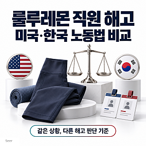 [HR제도] 룰루레몬 직원 해고, 한국에서도 가능할까? 미국·한국 노동법(근로기준법) 비교·해....