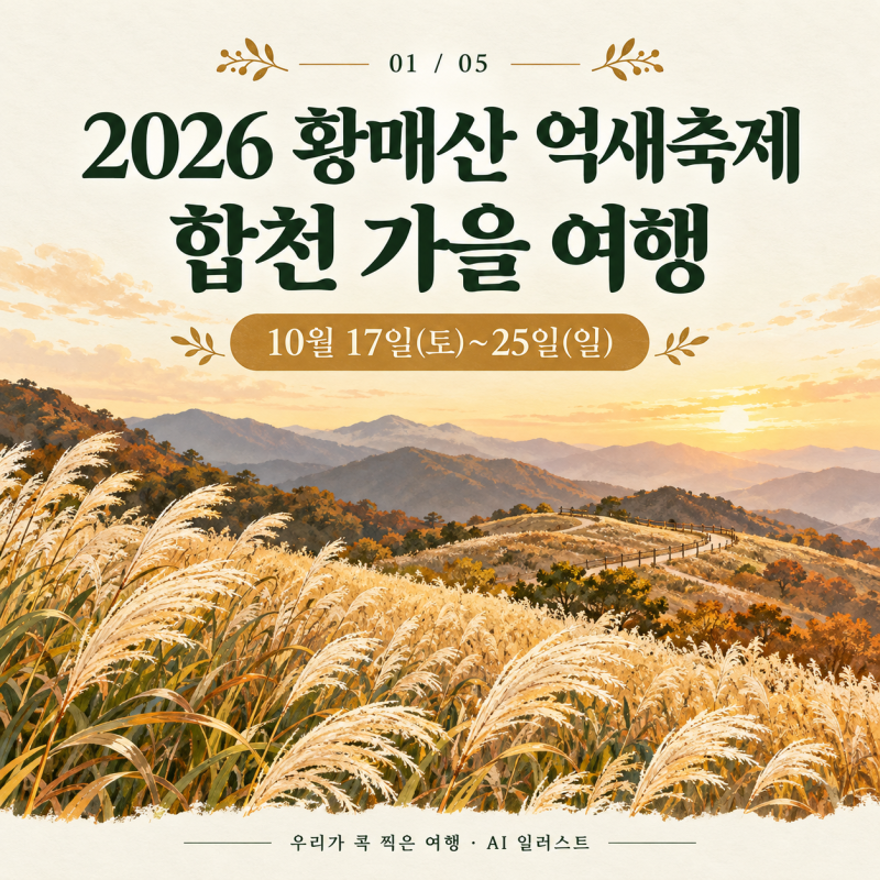 2026 황매산 억새축제, 합천 가을 여행 전 확인할 일정과 관람 정보