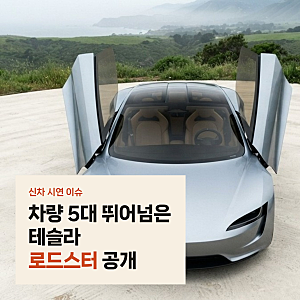 테슬라 로드스터 공중 회전 시연, 차량 5대 뛰어넘은 로켓 기술과 양산 일정