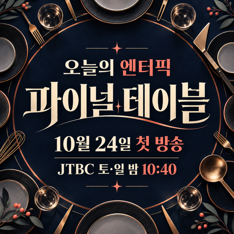 파이널 테이블 첫 방송 10월 24일, 출연진·줄거리 정리