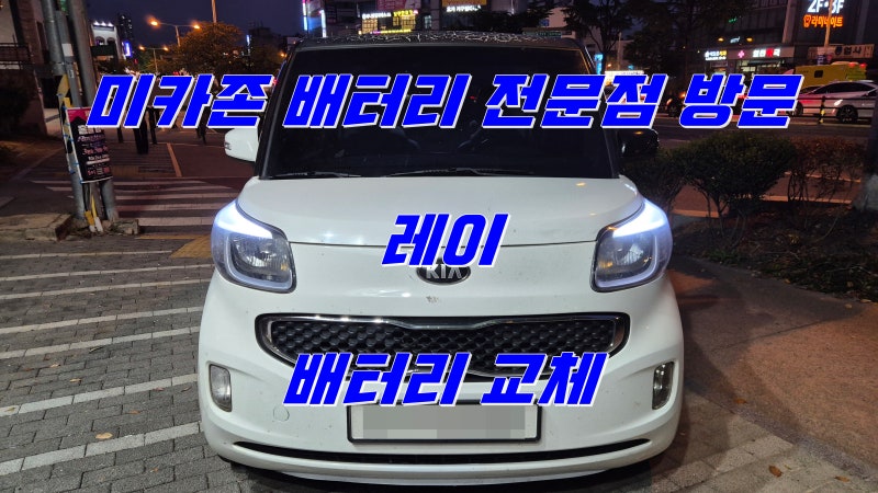 미카존 자동차 배터리 전문점 방문 레이 로케트 GB-60AL 교체 후 전자제어 장치에 생성된 폴트....