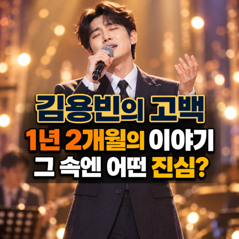 1년 2개월 만의 고백, 김용빈 '당신뿐입니다'에 담긴 진심