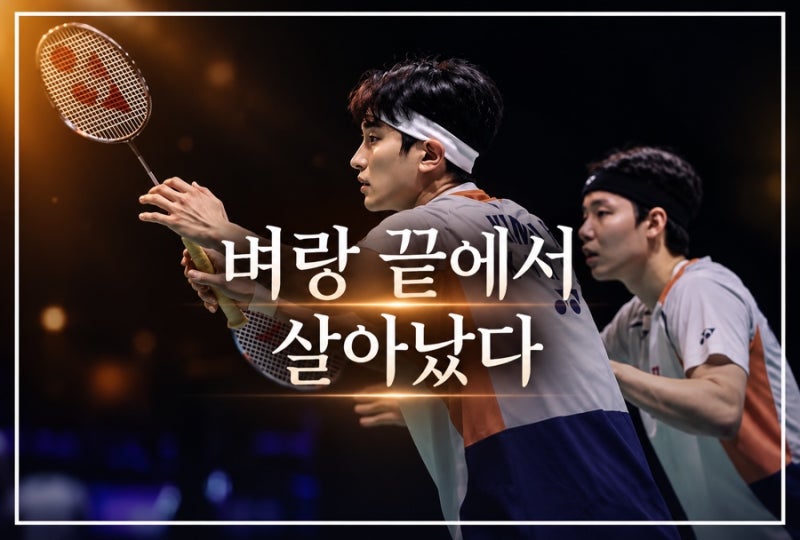 세계 1위도 무너질 뻔했다! 김원호-서승재, 벼랑 끝에서 살아난 진짜 이유