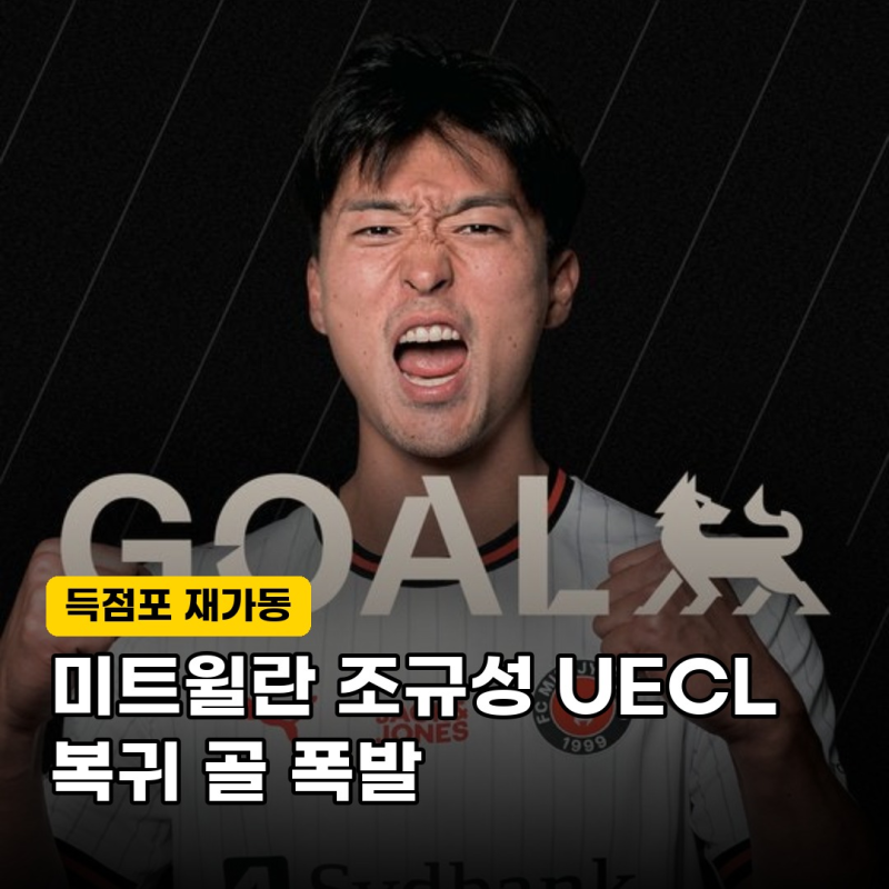 "돌아오자마자 머리로 쾅!" 미트윌란 조규성, UECL 1차전 동점골… 무패 행진 이끈 진짜 비결은....