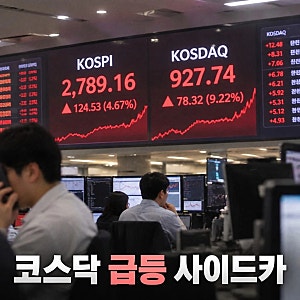 코스닥 매수 사이드카 장중 5% 급등 발동