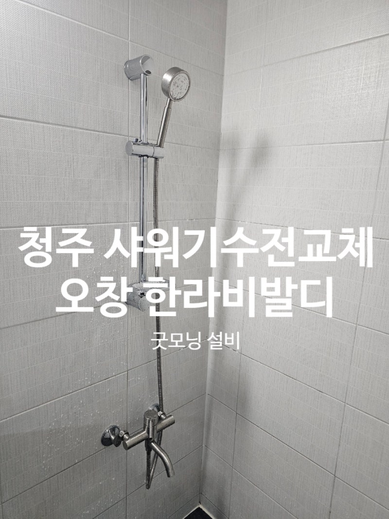 청주 샤워기 교체 수리!!샤워기 수전에서 물이 샌다면?교체할 때 놓치면 안 되는 작업 오창 ....