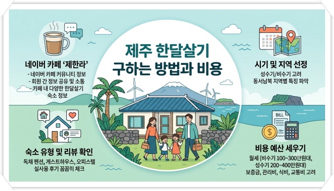 제주 한달살기 숙소 예약부터 비용까지