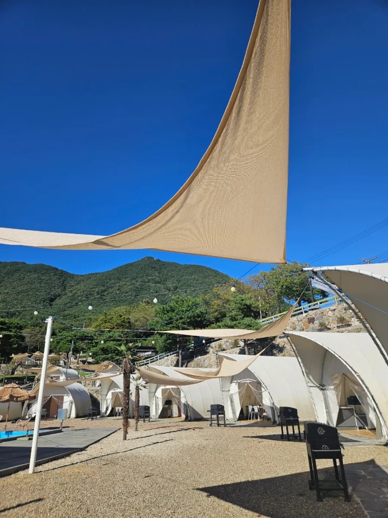 경남 글램핑장 추천 산청 산가원 수영장 애견동반 글램핑
