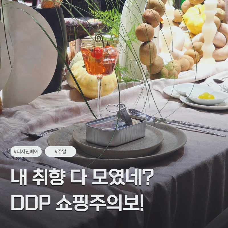 취향 찾아 삼만리! 10월 서울 주말 가볼만한곳, 동대문 DDP 디자인페어 2026 후기