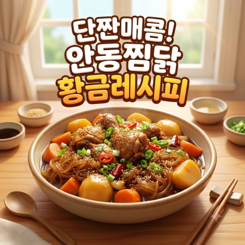 안동찜닭 황금레시피 당면 안 붋고 육즙 가득하게 만드는 법