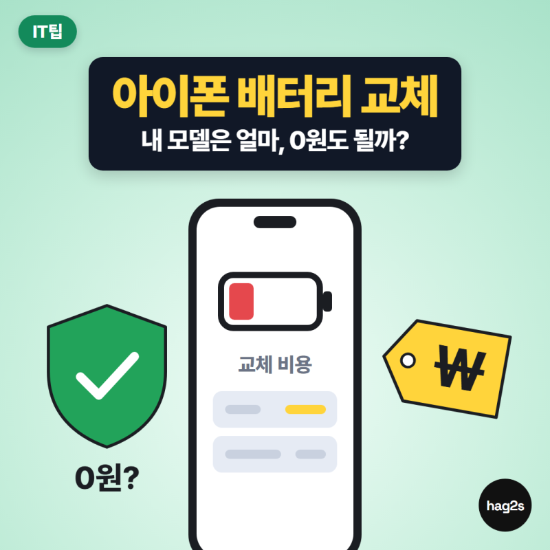 아이폰 배터리 교체 비용, 무료 조건 먼저 보고 모델별 애플 공식 가격 정리