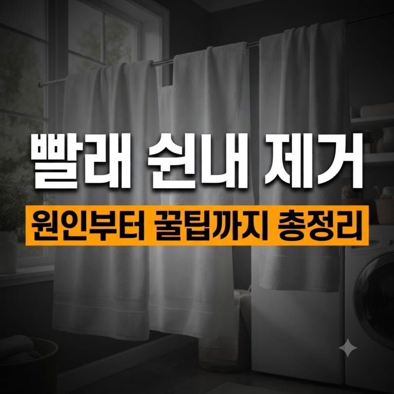 빨래에서 쉰내 나는 이유와 냄새 없애는 법, 세탁기 냄새 제거부터 세탁·건조 꿀팁까지
