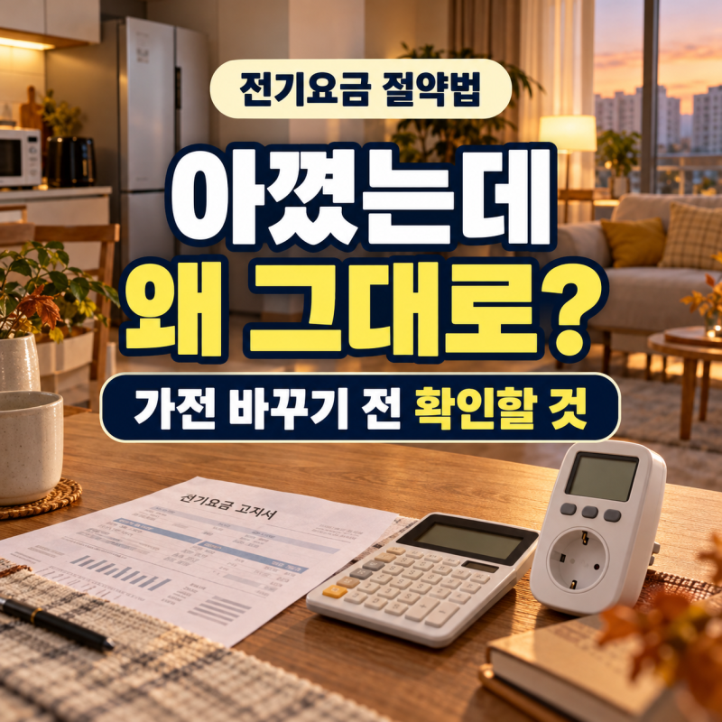 전기요금 절약법｜아껴도 그대로라면, 가전 바꾸기 전 이것부터