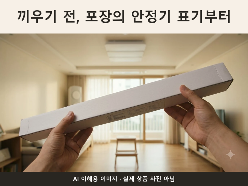 형광등 LED 교체, 안정기 호환형인지부터 확인하세요
