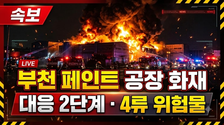 <b>부천</b> 공장 <b>화재</b>, 진압하던 소방관 1명 심정지
