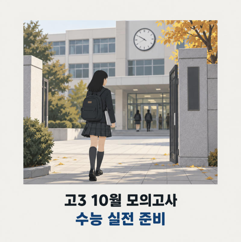 고3 10월 모의고사 전 범위 출제, N수생 없는 등급컷 해석과 수능 준비