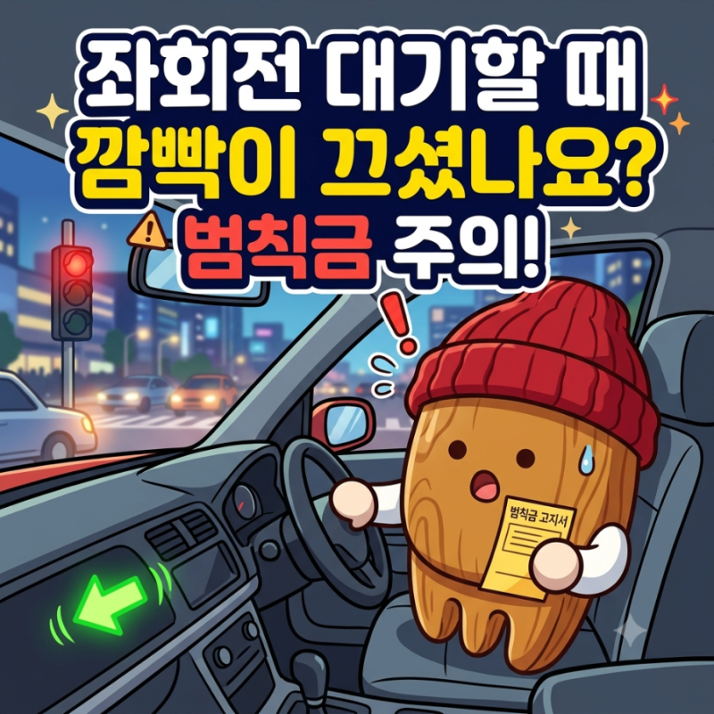 "좌회전 대기할 때 깜빡이 끄셨나요?" 운전 경력 10년 차도 몰랐던 범칙금 폭탄의 진실!
