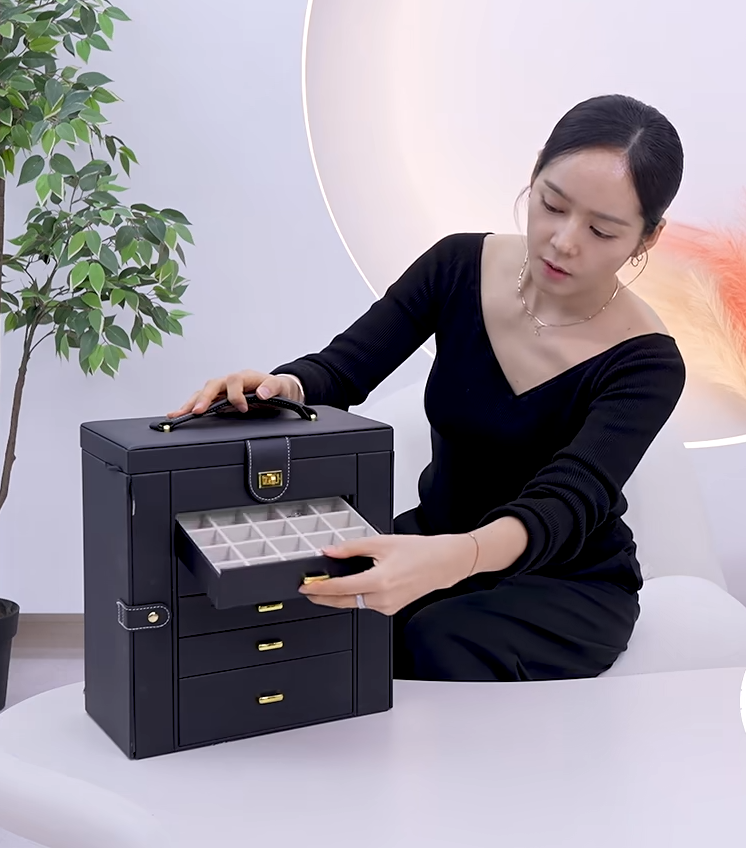[한가인 보석함] 23년 모은 주얼리 싹 다 들어가는 대용량 주얼리박스 정리함 정보!