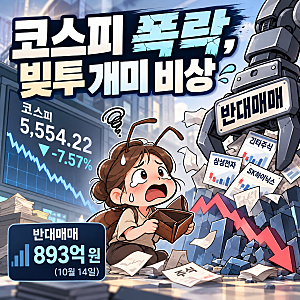 코스피 폭락에 빚투 개미들 비명…반대매매 900억 원, 주가 하락보다 무서운 강제 청산의 공....