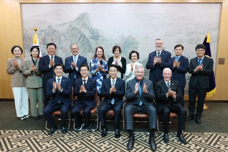 한미 민간 외교의 든든한 가교, 美 전직 연방하원의원단을 환영합니다. 국회의장 조정식