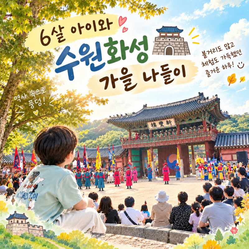 아이와 수원화성 가을 나들이｜화홍 철거도 퍼포먼스부터 방상시 가면 만들기까지