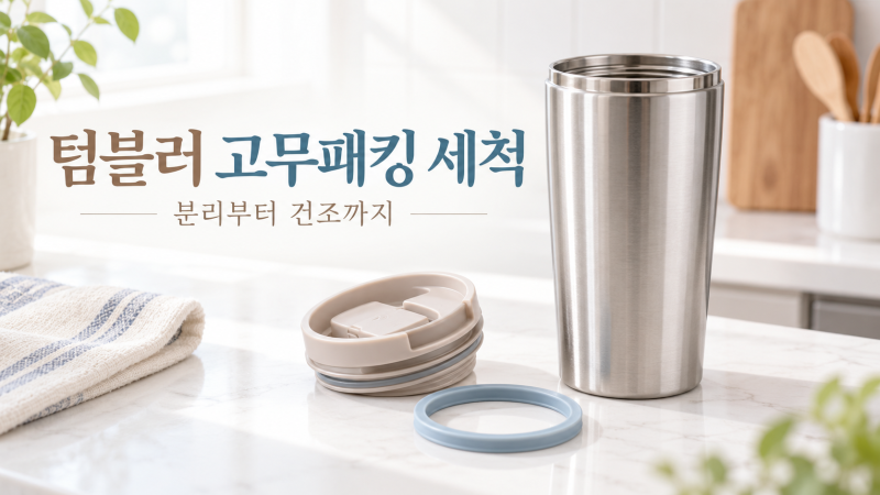 텀블러 고무패킹 세척 방법｜분리와 건조할 때 주의점