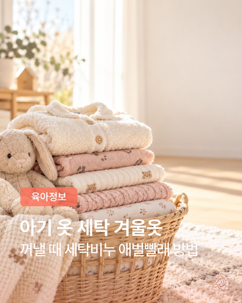 아기 옷 세탁 겨울옷 꺼낼 때 세탁비누 애벌빨래 방법