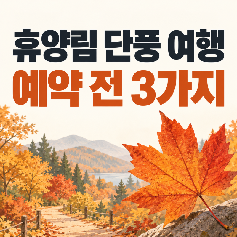 국립자연휴양림 단풍 시기 2026, 유명산·지리산 예상일과 예약 전 확인할 3가지