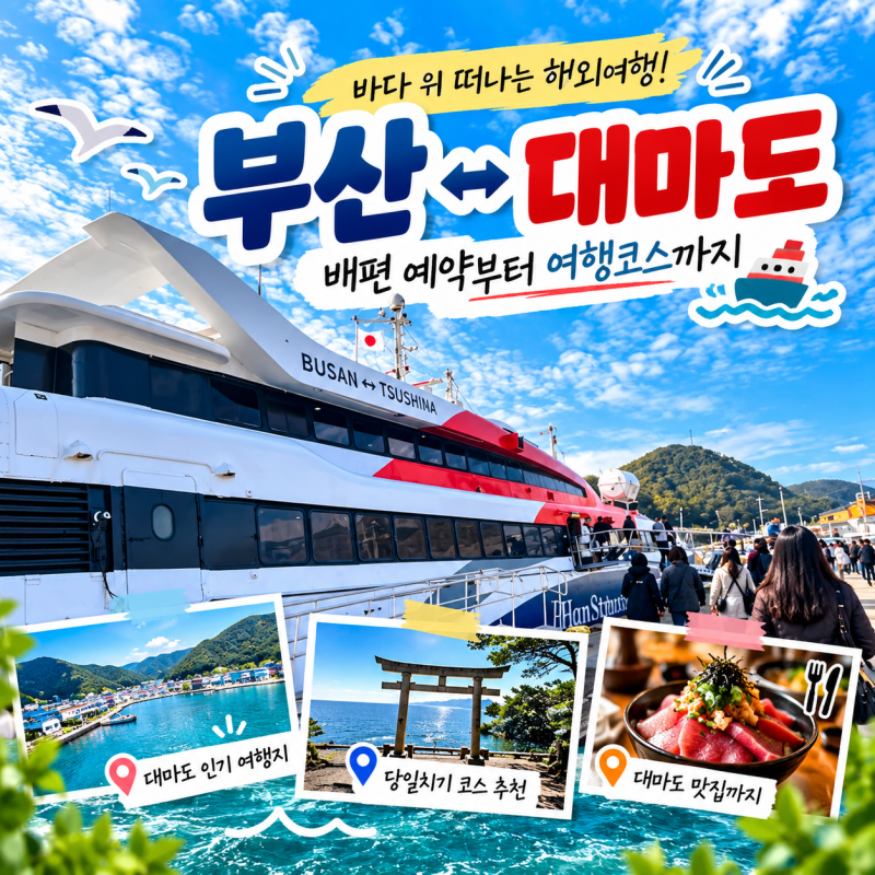 대마도 배편 총정리｜부산에서 쓰시마 히타카츠 가는 법 시간·요금